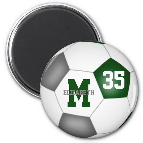 green gray custom soccer team colors magnet