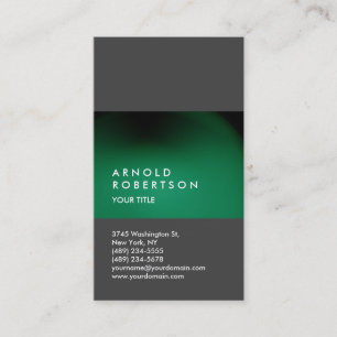 Green Gray Customize Professional Business Card