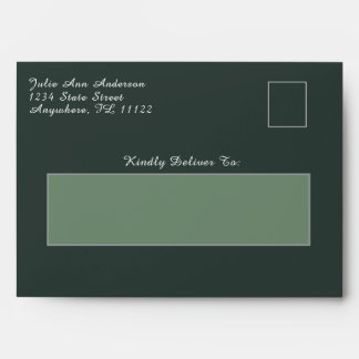 green-gray  envelope
