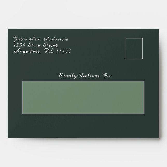 green-gray  envelope (Front)