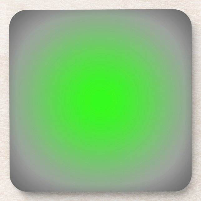 Green & Gray Focus Coaster (Front)