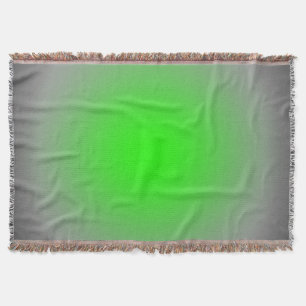 Green & Gray Focus Throw Blanket
