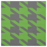 Green &amp; Gray Houndstooth Seamless Pattern Fabric