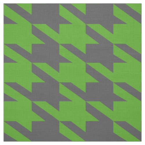 Green  Gray Houndstooth Seamless Pattern Fabric