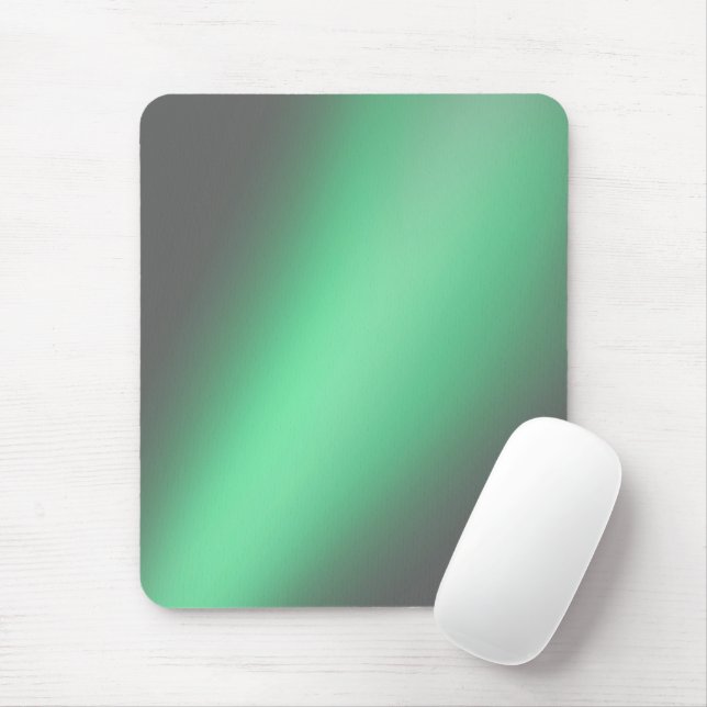 Green Gray  moonlight ombre  Mouse Pad (With Mouse)