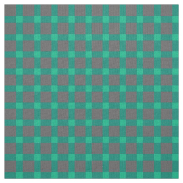Green gray , plaid fabric (Swatch)