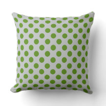 Green Gray Polka Dot Pattern