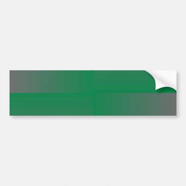 Green Gray Squares Bumper Sticker (Front)