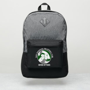 green gray volleyball team colors athlete name port authority® backpack