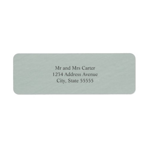 Green  Gray Watercolor Background Return Address Label