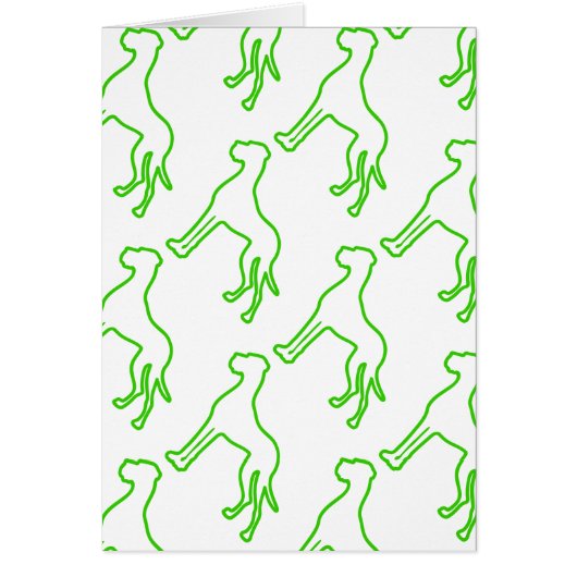 Green Great Dane Cards (Front)
