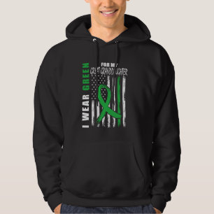 Green Great Granddaughter Kidney Disease Awareness Hoodie