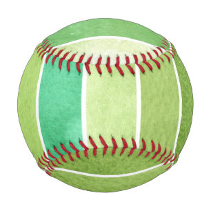 green great watercolor background - watercolor baseball