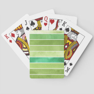 green great watercolor background - watercolor poker cards
