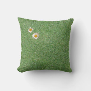 Green Green Grass Throw Pillow