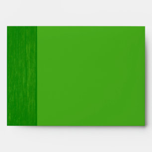 Green/Green Wood Grain Wedding Envelope