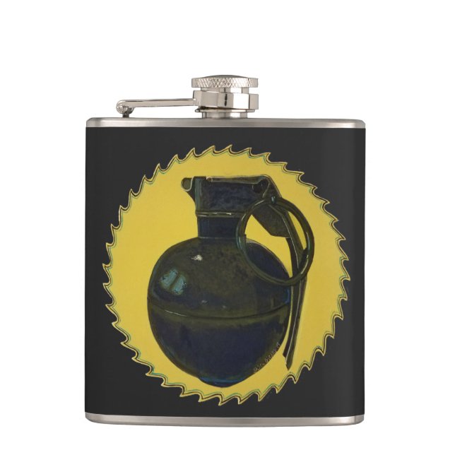 Green Grenade Flask (Front)
