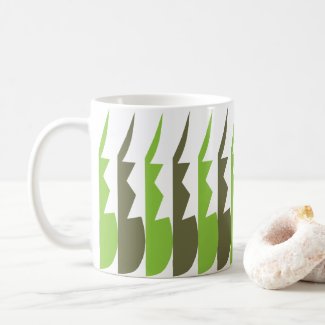 Green Grey Abstract Modern Pattern