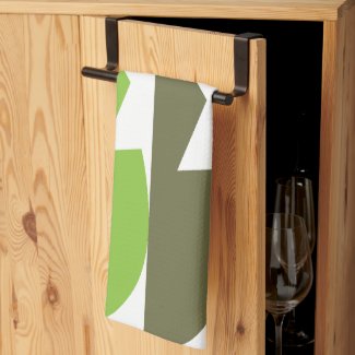 Green Grey Abstract Modern Pattern