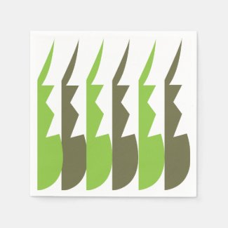 Green Grey Abstract Modern Pattern Party
