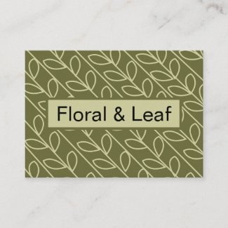 Green Grey Color Floral Leaf Pattern
