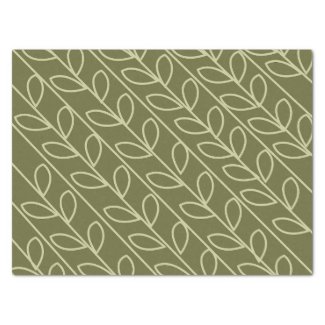 Green Grey Color Floral Leaf Pattern