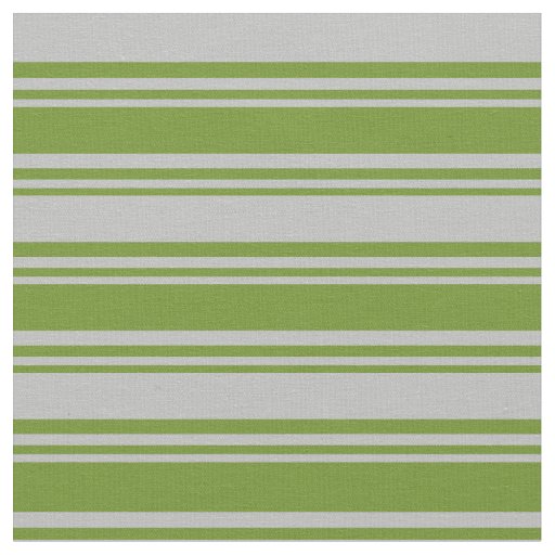 Green & Grey Lined Pattern Fabric