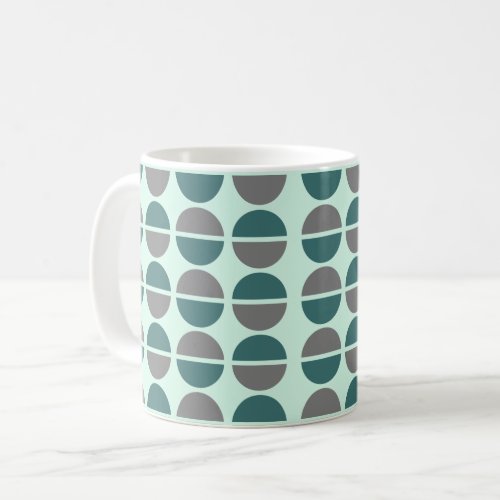 Green Grey Mint Mug for coffee  tea