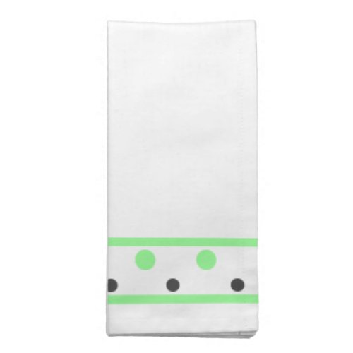 Green Grey Polka Dots Cloth Napkin