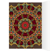 Green, Grey, Red Kaleidoscope Design (Inside (Left))