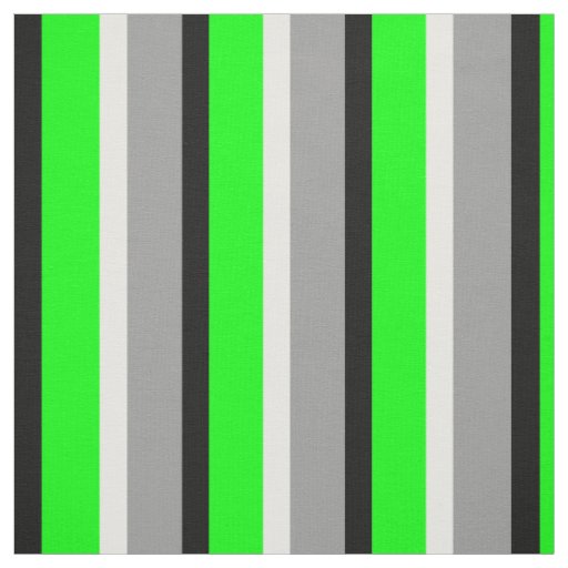 Green Grey Stripes Textile Fabric