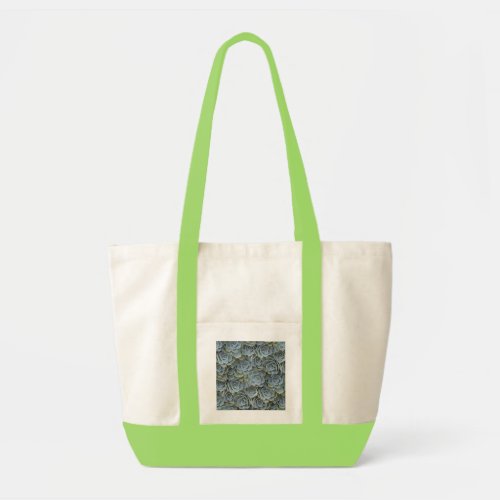 GREEN GREY SUCCULENT PLANT ROSETTES TOTE BAG