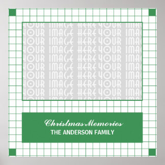 Green Grid Photo Poster