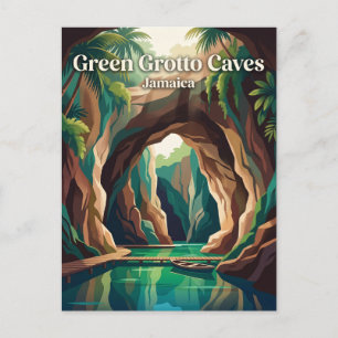 Green Grotto Caves Jamaica Postcard