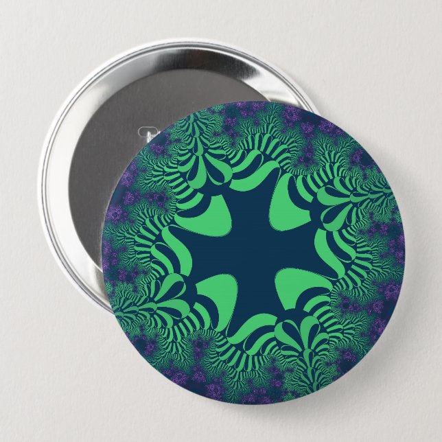 Green Grove Cross Button (Front & Back)