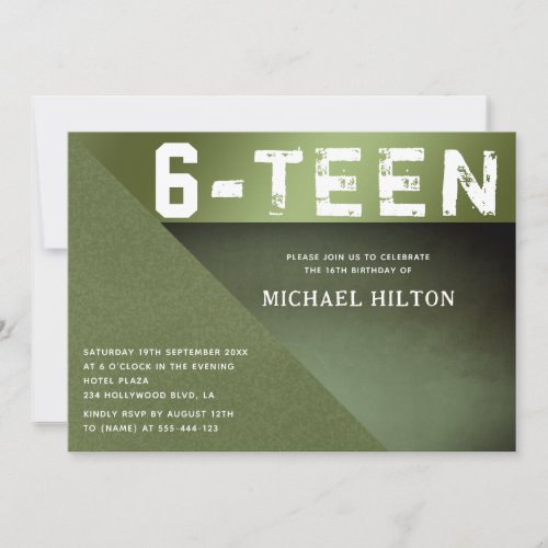 Green grudge color block boy sweet sixteen