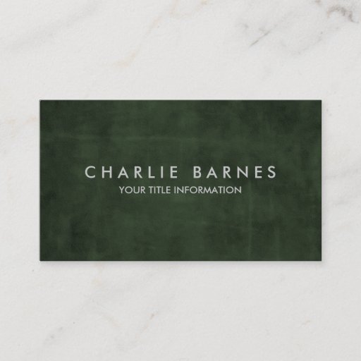 Customizable Green Grunge Business Card