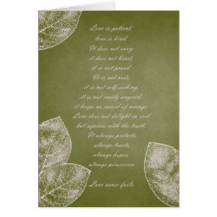 Green Grunge Leaves Cards