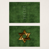 Green Grunge Party Card (Front & Back)