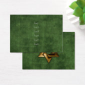 Green Grunge Party Card (Desk)