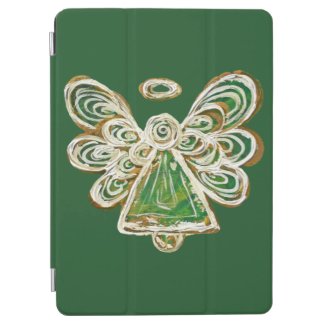 Green Guardian Angel Custom Electronics iPad Case