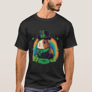 Green Guinea Pig Shamrock On St Patricks Day Guine T-Shirt