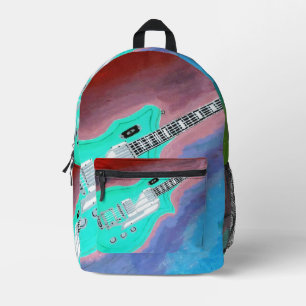 Green Guitar backpack 