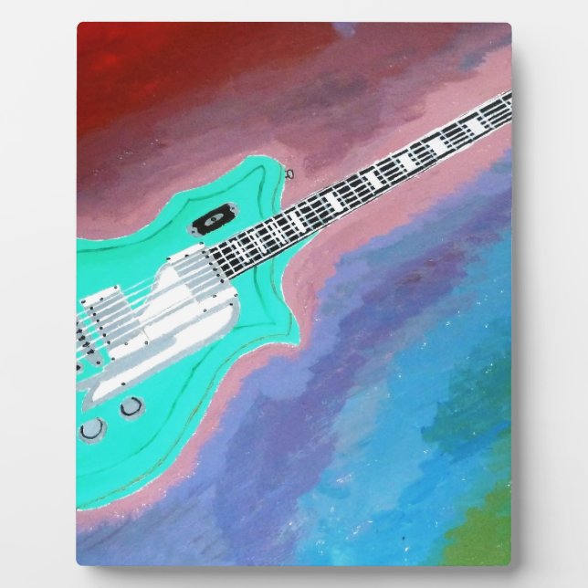 Green Guitar Plaque (Front)
