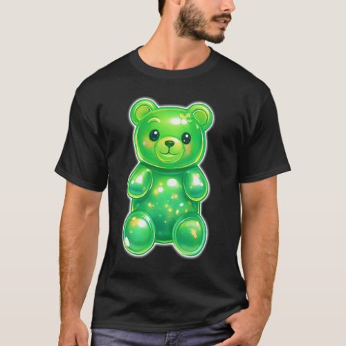 Green Gummy Bear Candy Cute T-Shirt