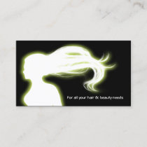 green Hair Salon businesscards Business Card