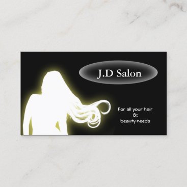 Green Hair Salon businesscards Business Card