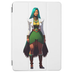 Green Haired Beauty iPad Air Cover
