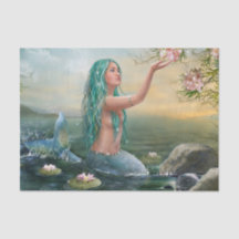 green haired mermaid