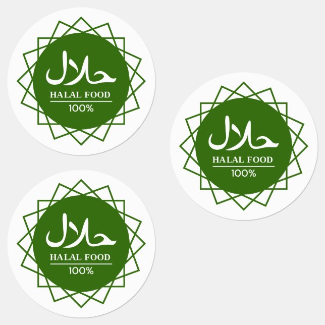 green halal labels (Group)
